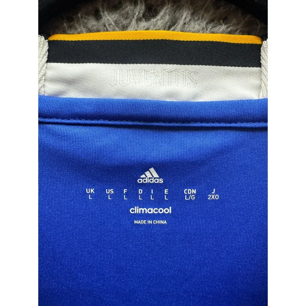 Adidas 2016-2017 Juventus FC Away Short Sleeve‎ Soccer Jersey Blue Mens Size M